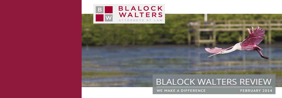 Blalock Walters Review | Volume I | 2014 Newsletter